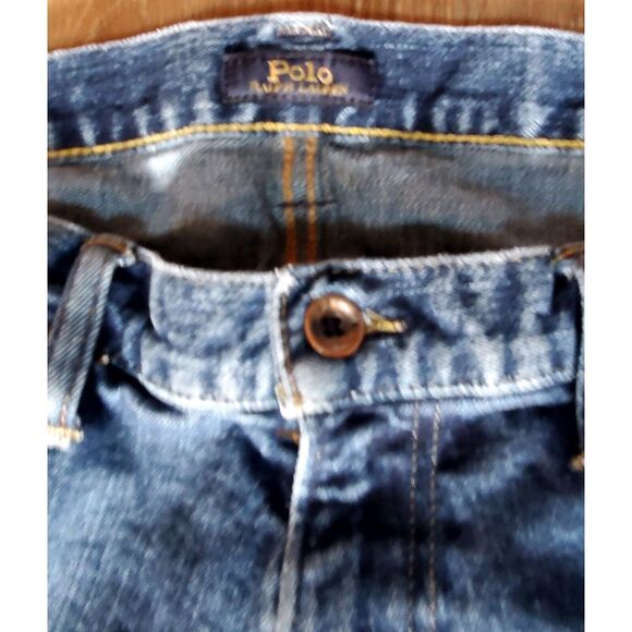 VTG Jeans Polo Ralph Lauren The Classic 36x30 Button & Zip Medium Wash Denim - Picture 7 of 11